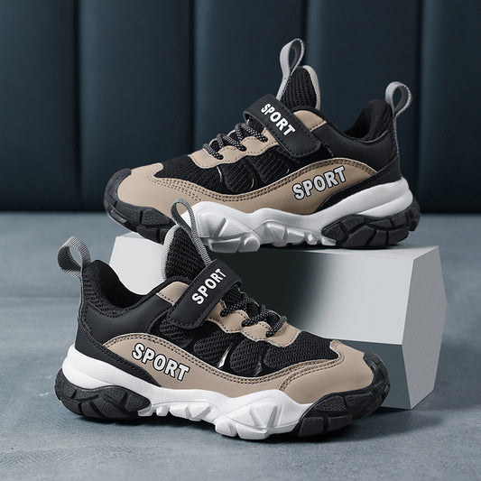 Velcro Low-Top Non-Slip Boys Outdoor Casual Shoes TDS05