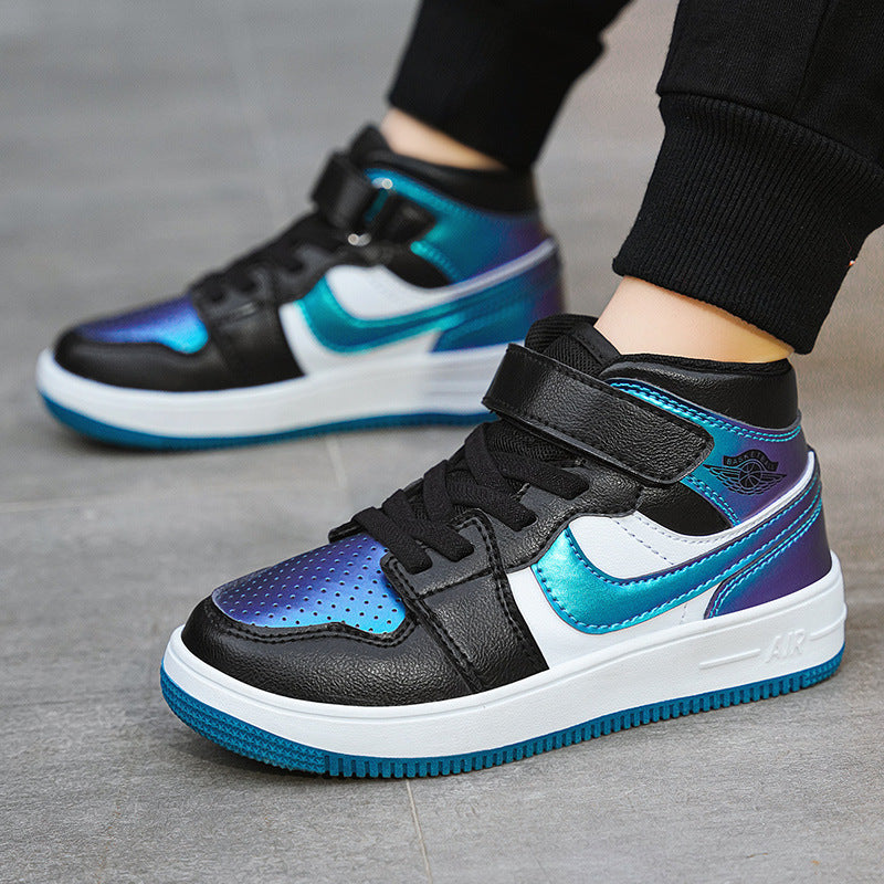 High Top Cotton Leather Boys and Girls Sneakers TDS02