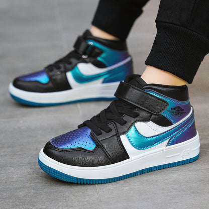 High Top Cotton Leather Boys and Girls Sneakers TDS02